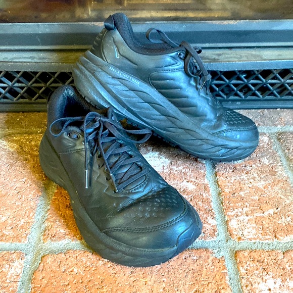 Hoka Shoes - Hoka One One Bondi SR Black Slip Resistant Shoes Sneakers Work WMN’S SZ 8.5